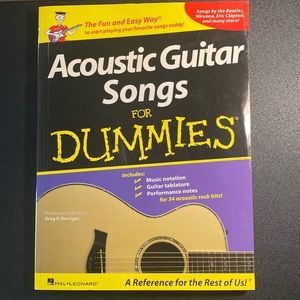 Acoustic Guitar Songs for Dummies book.